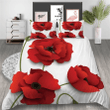 Red Flower Bedding Set