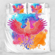 Watercolor Phoenix Bedding Set