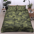 Dark Green Camouflage Bedding Set