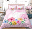 Pink Swan Bedding Set