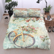Bicycle Flower Bird Bedding Set