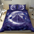 Purple Moon Light Dragonfly Bedding Set