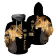 3D All Over Printed Lion Hoodie The Queen