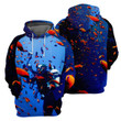 Golden Fish Scuba Diving - 3D All Over Printed Hoodie