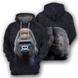 Gorilla - 3D All Over Printed Hoodie