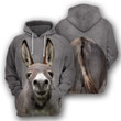 Donkey - 3D All Over Printed Hoodie