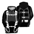 Scuba Diving Costume- 3D All Over Printed Hoodie