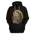 3D Bob Marley Skull 1 Hoodie Apparel