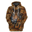 3D Tiger Hoodie Apparel
