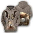 Bunny - 3D All Over Printed Hoodie