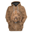 3D Labradoodle Dog Front And Back Hoodie Apparel