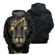 Black Lion - 3D All Over Printed Hoodie