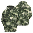 Camo Donkey - 3D All Over Printed Hoodie