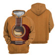 Acoustic Guitar - 3D All Over Printed Hoodie