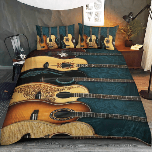 Woonistore  Guitar Electric Color Bedding Set W0309191 Bedroom Decor