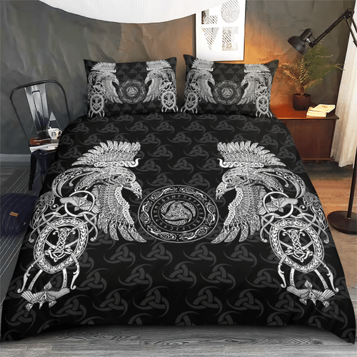 Woonistore  Viking Munin Raven Bedding Set W0309187 Bedroom Decor