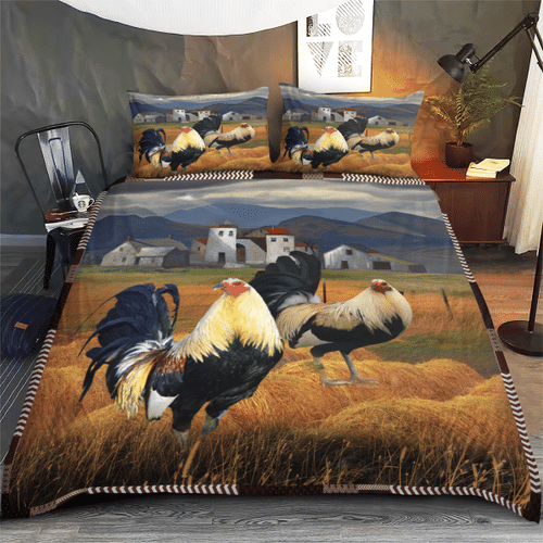 Woonistore  Rooster Bedding Set W040922 Bedroom Decor