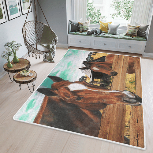 Woonistore  Horse Area Rug W0409106