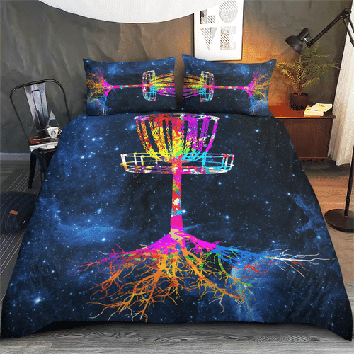Woonistore  Colorful Galaxy Disc Golf Baskets Bedding Set W140978 Bedroom Decor