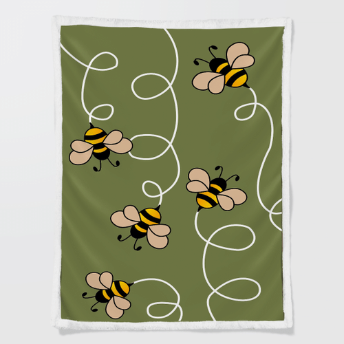 Woonistore  Bee Sherpa Blanket W260942