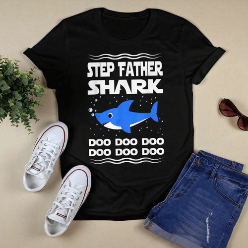 Woonistore - Funny Step Father Shark Family Doo Doo Doo T-shirt