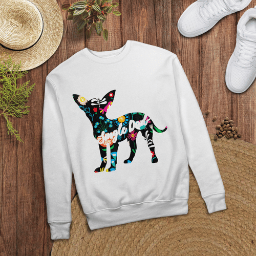 Woonistore - Single Dad Chihuahua Dog Lover Floral T-Shirt Gifts