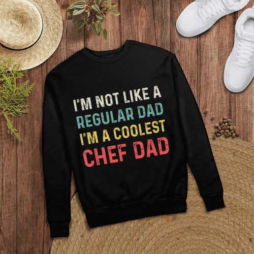 Woonistore - Retro Not Like A Regular Dad I'm A Coolest Chef Dad T-Shirt