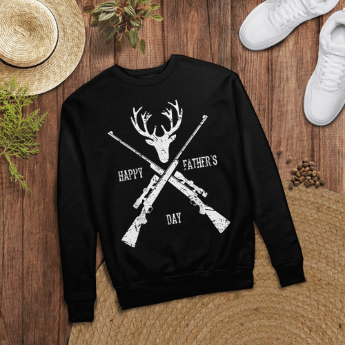 Woonistore - Best Buckin Dad Ever Deer Hunting Shirt Fathers Day Outfit T-Shirt