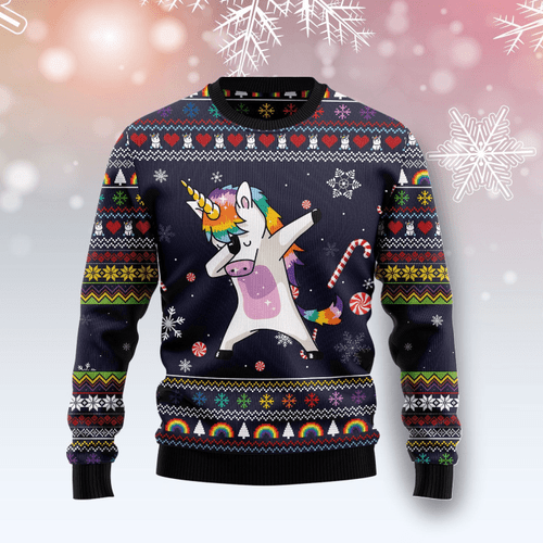 Unicorn Dad Ugly Christmas Sweater | For Men & Women | Adult | HS4738
