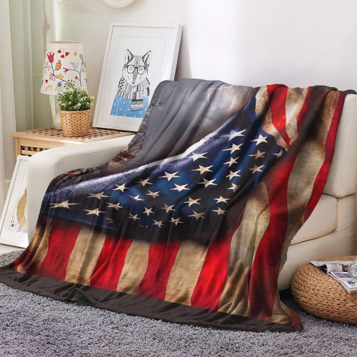 Electronics Technician Sofa Throw Fleece Blanket, America Lovers Queen Fleece Throw Blanket, Lineman American Flag Fleece Blanket, Gifts for Lineman