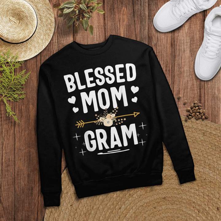 Woonistore - Blessed Mom And Gram Mothers Day T-Shirt