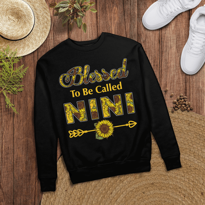 Woonistore - Blessed To Be Called Nini Sunflower T-Shirt