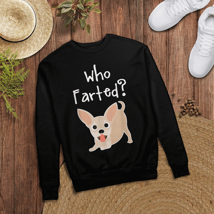 Woonistore - Chihuahua funny dog lover gift idea who farted T-Shirt