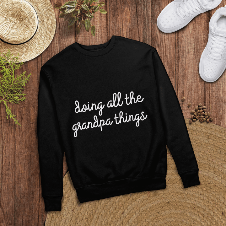 Woonistore - Doing All of the Grandpa Things Fathers Day Gift T-Shirt