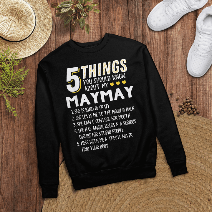 Woonistore - Funny 5 Things Grandma Maymay Gift Idea T-Shirt