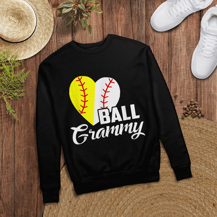 Woonistore - Funny Ball Grammy Softball Baseball T-Shirt Mother's Day