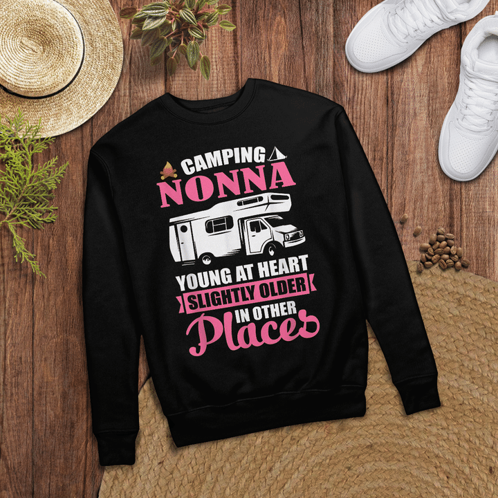 Woonistore - Funny Cute Camping Nonna Cool T-shirt Camp Lovers