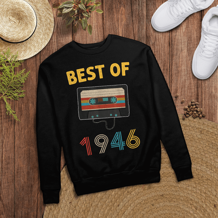 Woonistore - Mixtape Vintage Best Of 1946 Birthday Gift 73 Years Old Tee T-Shirt
