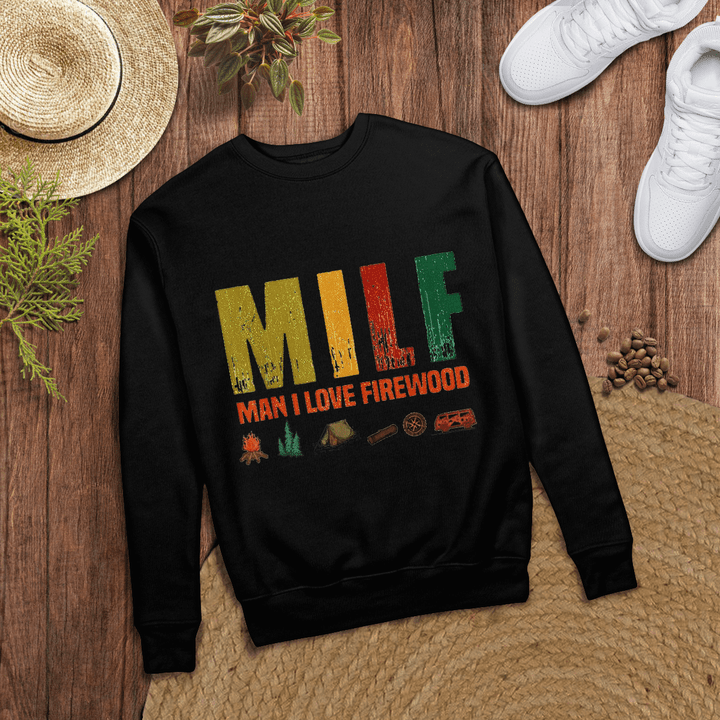 Woonistore - Milf Man I Love Firewood Funny Camping T-Shirts