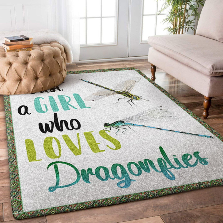 Just A Girl Who Loves Dragonflies HN1601204R Rug