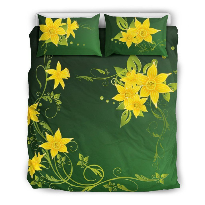 Wales Daffodils Flowers Bedding Set JJIXN