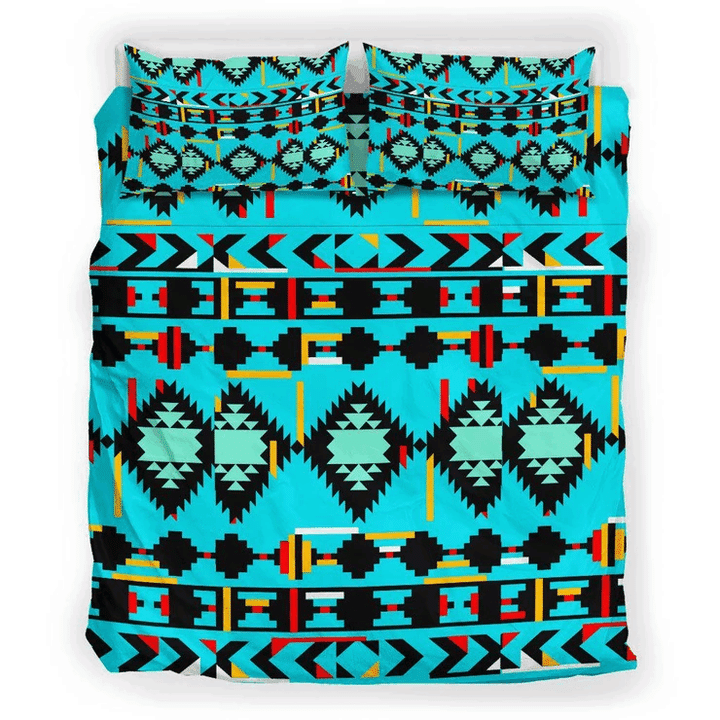Native Green Pattern Bedding Set IYI
