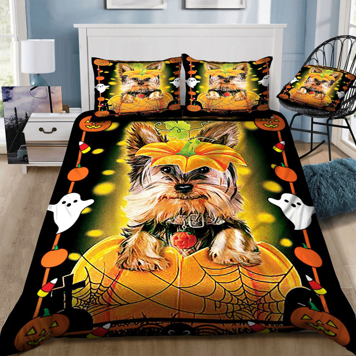 Yorkshire Terrier Halloween Bedding Set QANI