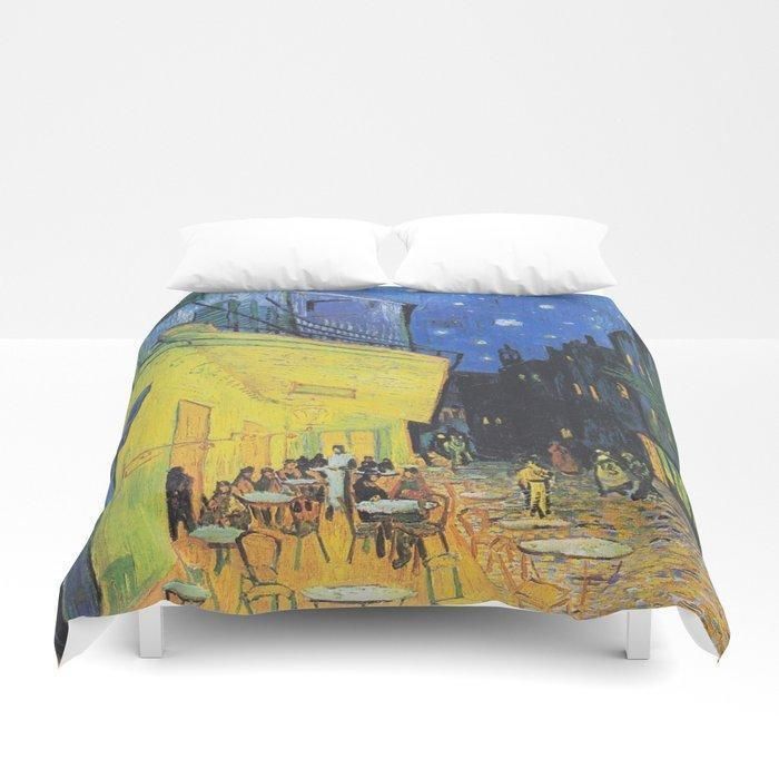 Cafe Terrace At Night By Vincent Van Gogh VCF Bedding SetPT