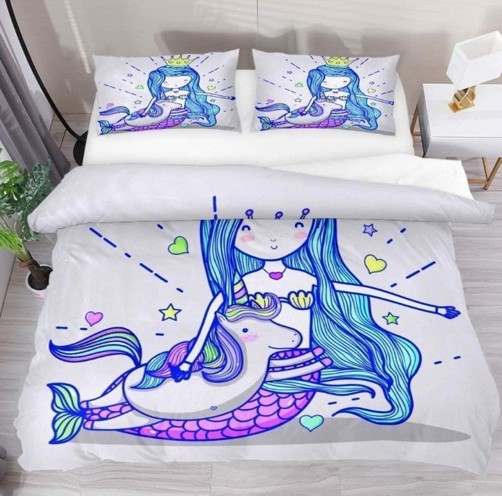 Unicorn Mermaid Bedding Set IYI