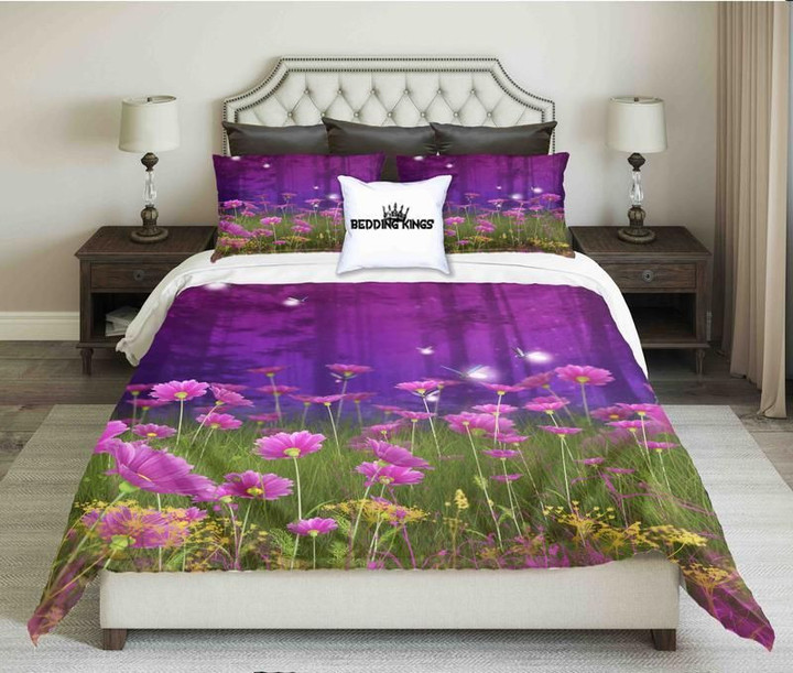 Purple Flowers In Forest CLP0310128B Bedding Sets