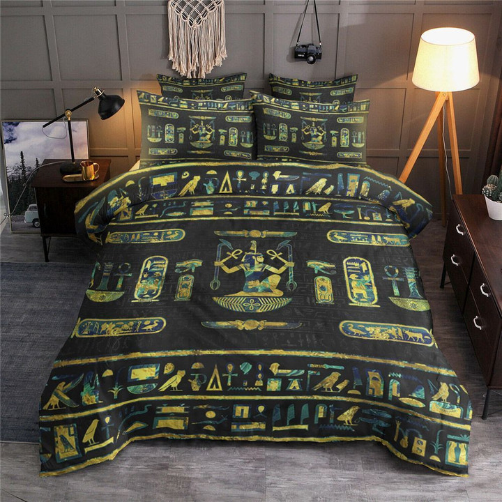 Egyptian Gold And Blue AA0201014T Bedding Sets