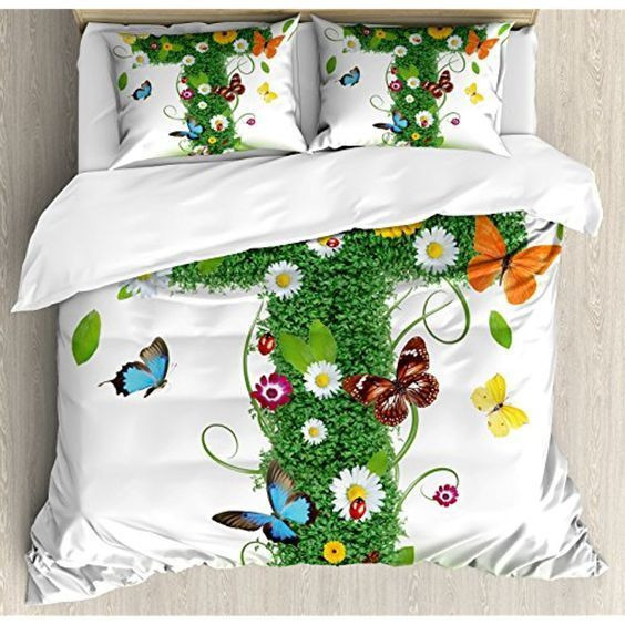 Green Tree And Butterfly CLA0510257B Bedding Sets