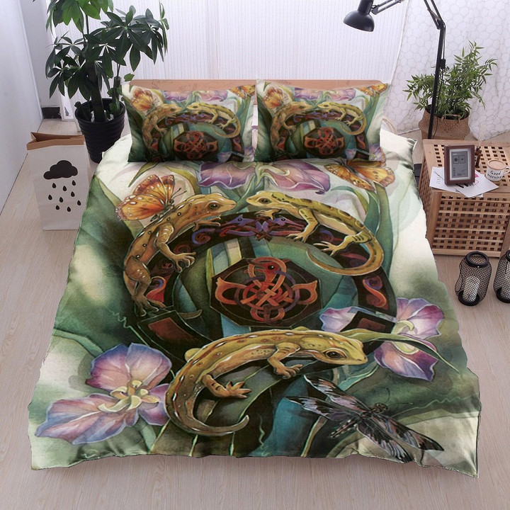 Celtic Geckos Dragonfly Butterfly And Flower DD07100034B Bedding Sets
