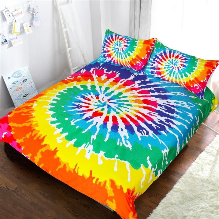 Hippie Rainbow Tie Dye Colorful CL09120236MDB Bedding Sets